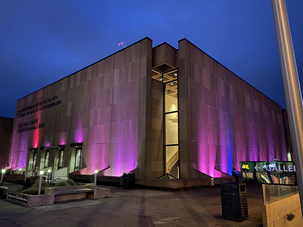 FND_Together's tweet image. Charlottetown City Hall and the Confederation Centre of the arts in Charlottetown, PEI, Canada were illuminated to spread awareness about #FND 
#FNDaware #FNDhope