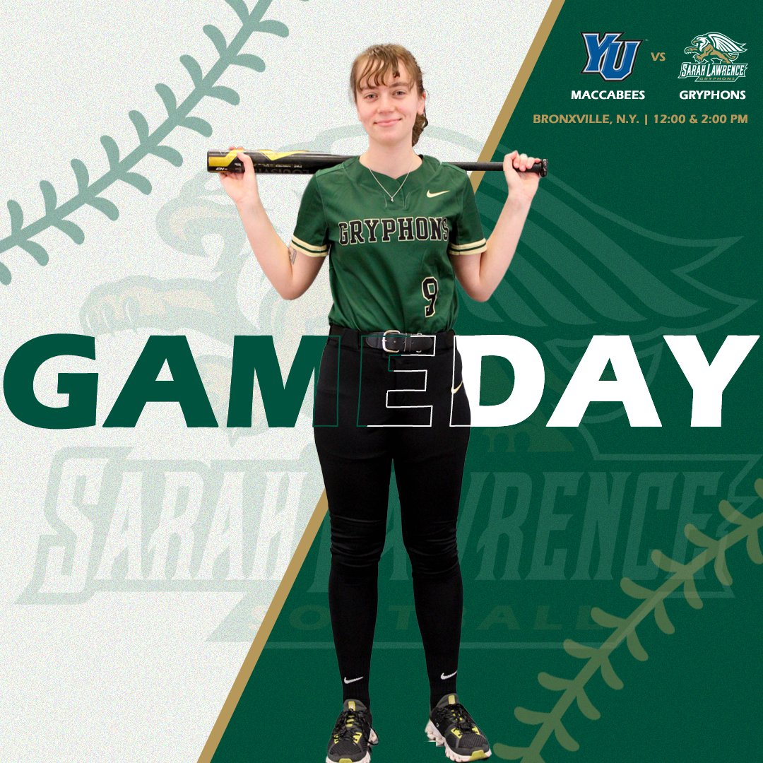 GAME DAY! @SLCGryphonsSB hosts the Maccabees of Yeshiva University on Sunday for a Skyline doubleheader. First pitch for game one will be at 12:00 p.m. with game two starting after the completion of the opening contest. Let's Go Gryphons! #StrengthAndIntelligence #GoGryphons
