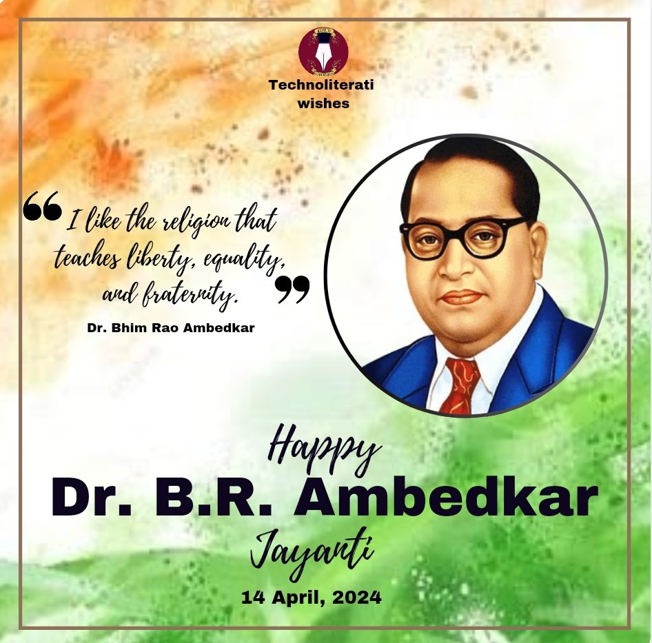 TLiterati's tweet photo. One of Dr. B. R. Ambedkar's informative ideologies❄️. On the birth anniversary of the
architect of the Indian constitution, let's honor his vision for a just and equitable society.
TechnoLiterati wishes you a profound Ambedkar Jayanti🌹 https://t.co/2skKXn3WZC
