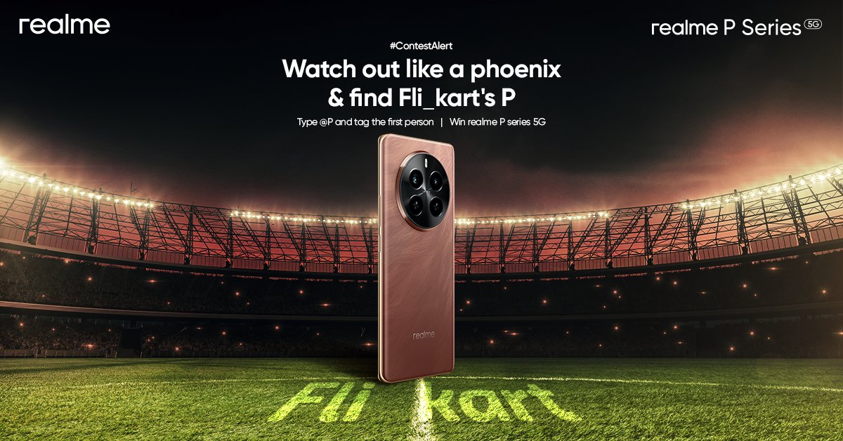#ContestAlert
Rise above the curiosity, sharpen your sight and find the P to regain the power! 📷

📷Type "@P" in comments 
Tag Flipkart and <a href="/realmeIndia/">realme</a> to win #realmePseries5G

Know more: bit.ly/3J9eI3H
#realmeP1 5G #realme #PKahanHai #MissingPFlipkart #FlipkartMystery