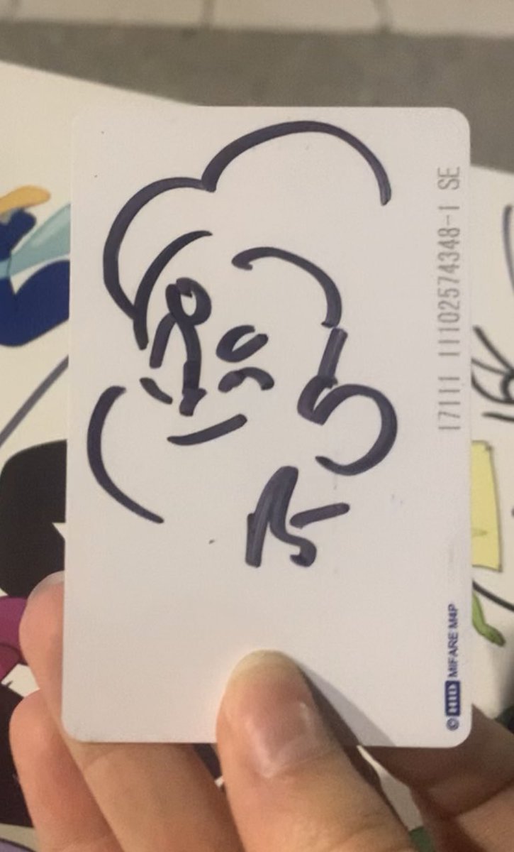 rebecca sugar + ian jones quartey did a talk and since it was hosted at my school i got my student card signed! they drew a little steven on it for me 🥹 such a great experience