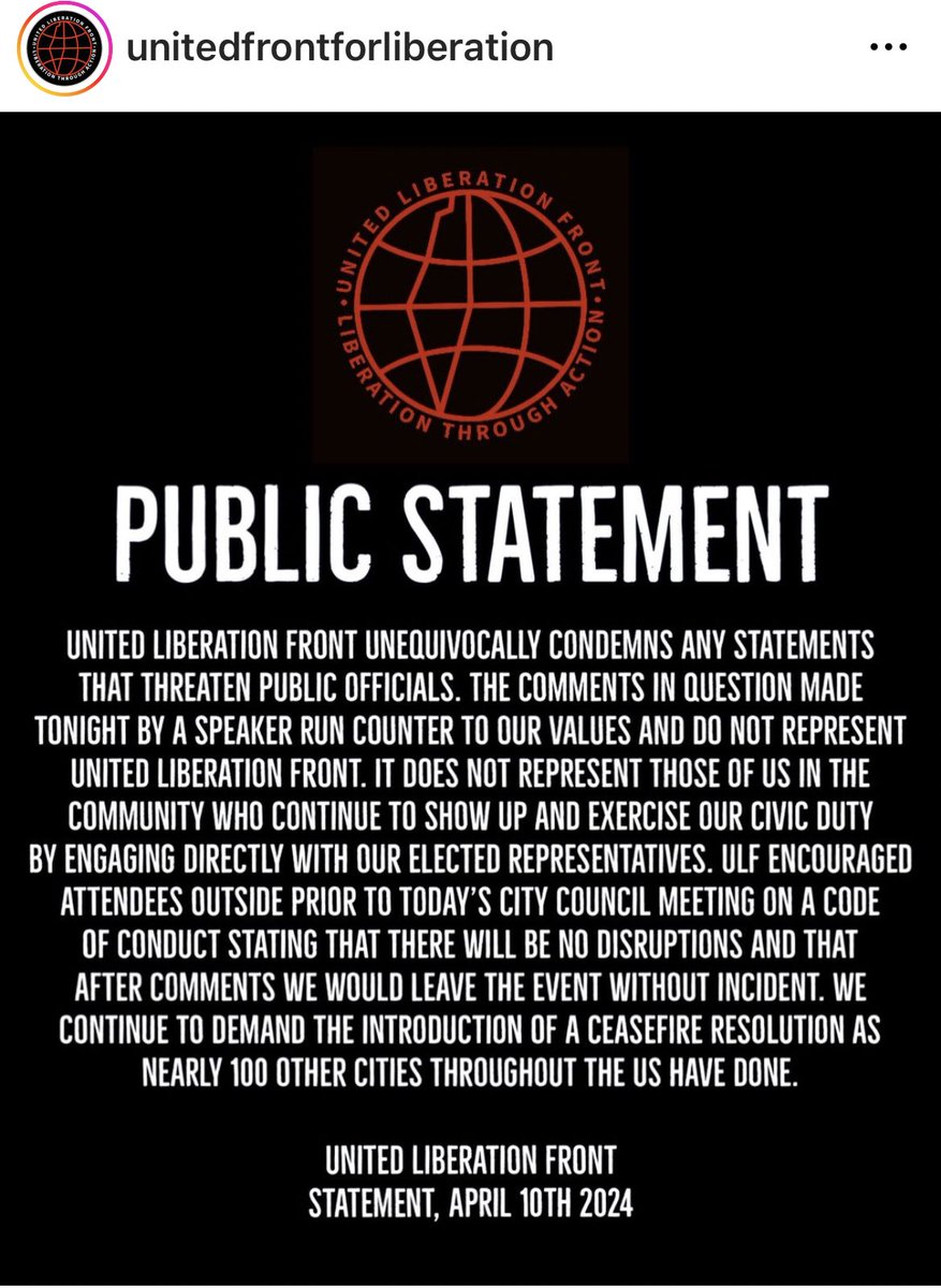 thehawkeyex's tweet photo. Pro-Palestine org United Front for Liberation unequivocally condemned Riddhi Patel's remark. Neither any org has offered $2mn bail bond so far.

Big lesson for woke lib: you are just an average useful idiot. Don't risk your life for a cause just because its trending on internet! https://t.co/TgoomSC1oO