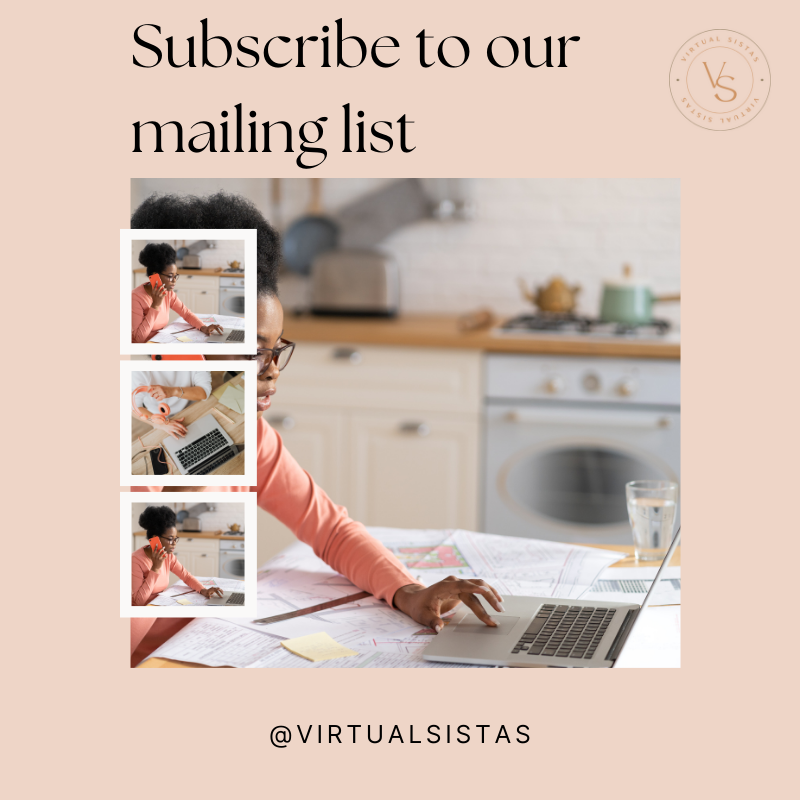 Join our Mailing list!
.
Our newsletter list shows you step by step exactly how to:
-Find your why
-Discover your niche
-Get a client
-Implement systems
.
Drop an emoji if you want to subscribe to the list
.
.
.
#Virtualsistas #VirtualAssistantService #VirtualWork #DigitalSupport