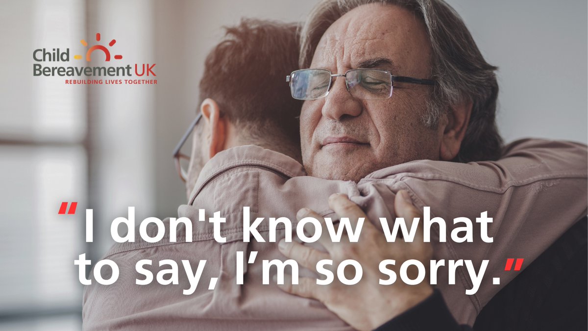 If you know someone who is bereaved, acknowledge their bereavement early on. It’s better to say ‘I don’t know what to say’ than to say nothing at all. Visit our website for information on how to support a bereaved friend, family member or colleague: childbereavementuk.org/supporting-ber…
