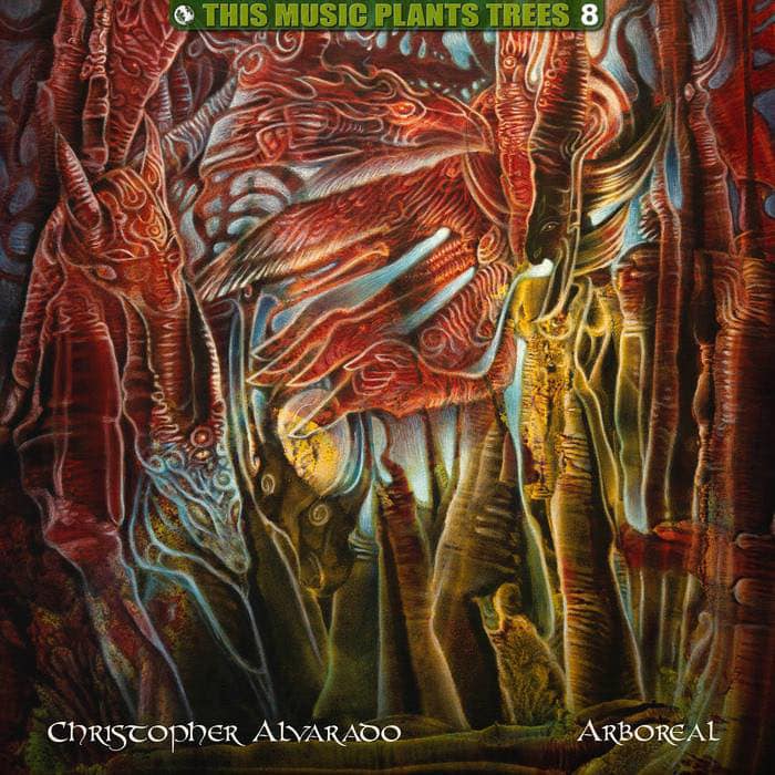 The new album cover artwork &amp; the new track with my voice:
thismusicplantstrees.bandcamp.com/track/rooted-i… a collab with <a href="/CMAlvarado1972/">Christopher Alvarado</a> 
#thismusicplantstrees #arboreal #christopheralvarado #katiastraeir #ambient #ambientmusic #femalevocals #voice #vocals #albumcover #art #music