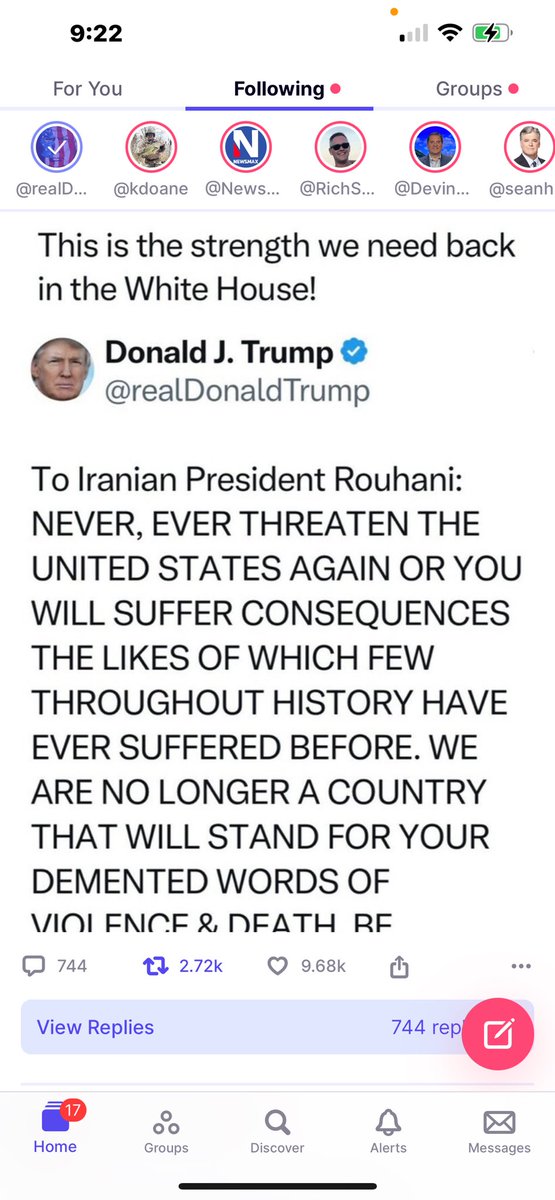Tweet dated July 2018 when Donald Trump was President. Rouhani would never have attacked Israel today April 2024 if the election wasn’t rigged in November 2019. Ain’t that right Barack Obama.