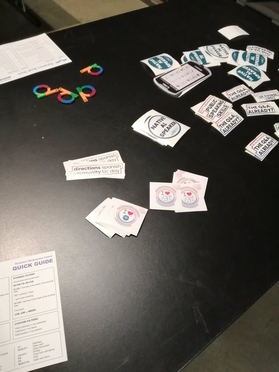 rccorella's tweet image. The #BCDayES stickers were on the kiosk of #DaysOfKnowledge