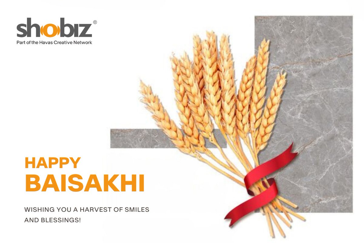 Embracing new beginnings and abundant blessings. Team #Shobiz wishes you a very Happy Baisakhi.

@tobaccowala | @Havas | @HavasCreativeIN 

#HavasFamily #OneHavas #HavasProud #MeaningfulExperiences #Baisakhi #Baisakhi2024