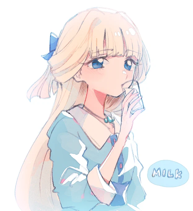 #fanart ミルク飲んでるだけ 