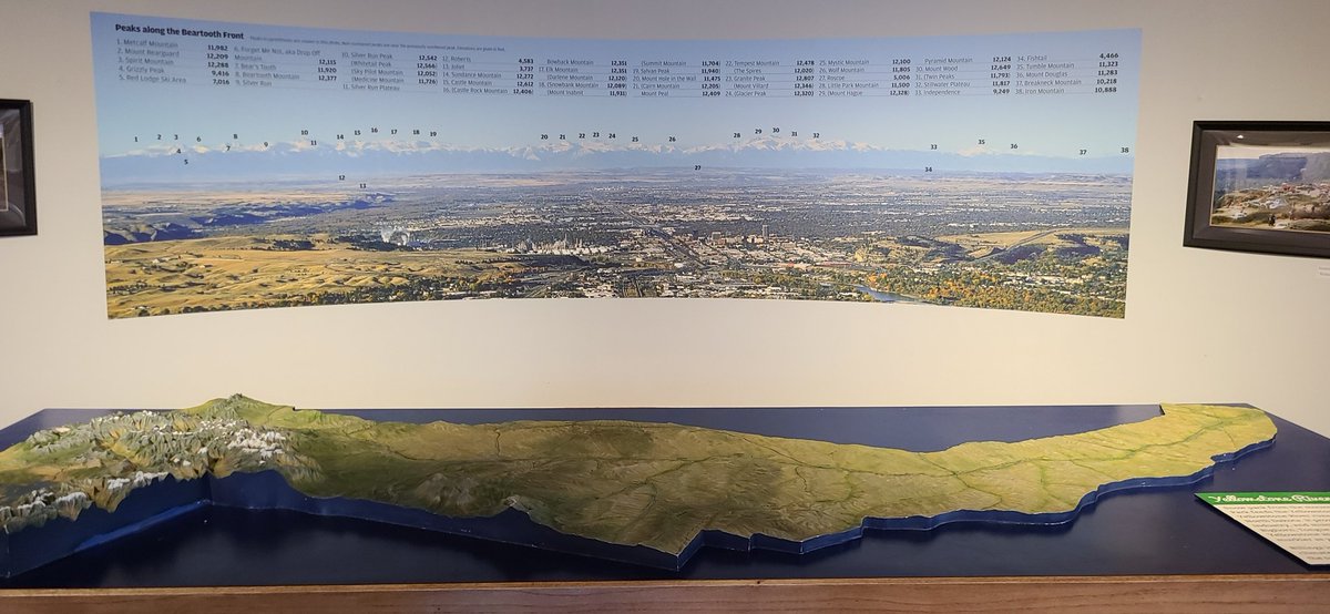 Peaks along the Beartooth Front at Western Heritage Center