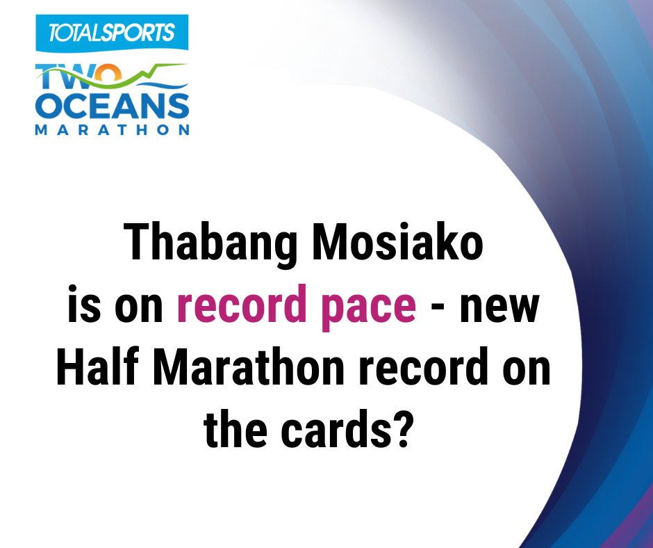 #TTOM2024 Half Marathon - Thabang Mosiako assuredly in the lead, on record pace!