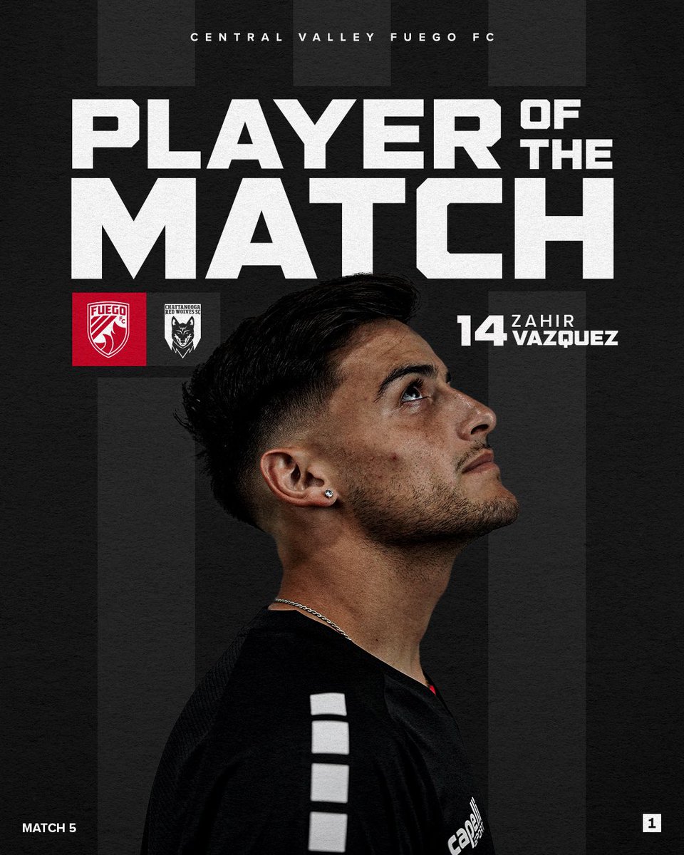Zahir Vazquez is tonight’s Player of the Match!🔥 #SomosFuego