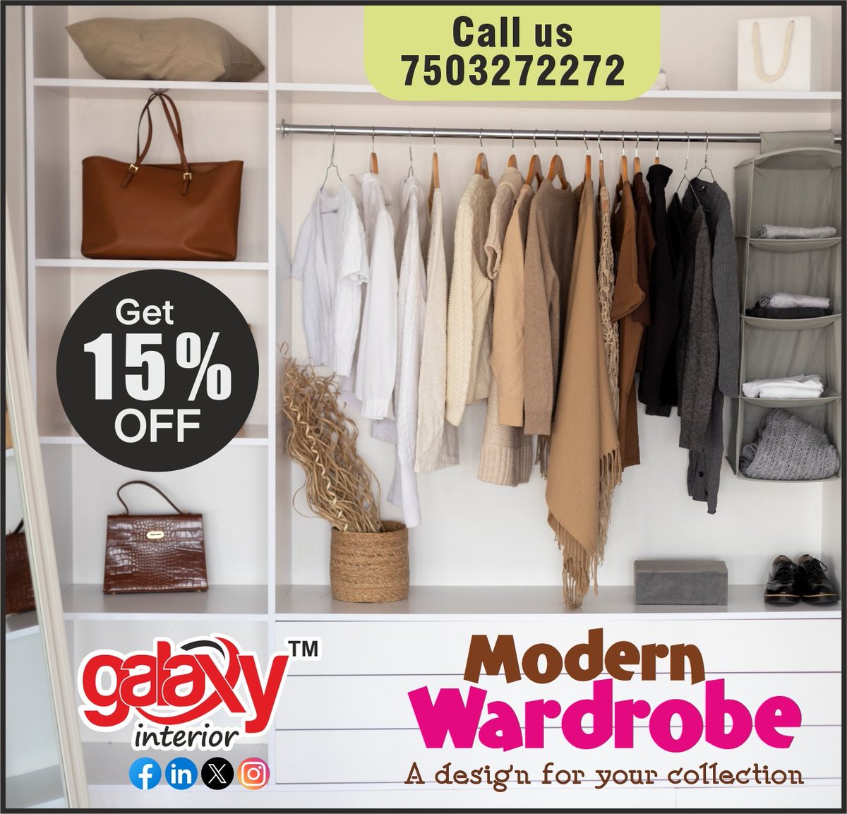 GInterior21149's tweet photo. If you also want to make the Wardrobe interior of your bar better, then all your wishes will be fulfilled through Galaxy Interior Design.
Contact us : https://t.co/ZBt5Ow9a3S

#galaxyinterior #wardrobe #fashion #interiordesign #furniture #style #interior #homedecor https://t.co/VkMw8fXEFm