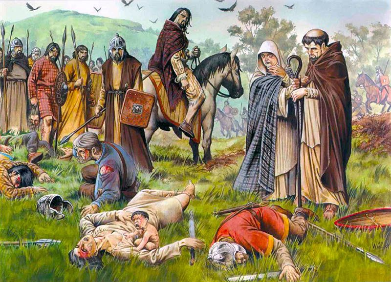 lorraineelizab6's tweet image. 14 April: St Cilléne mac Lubnáin. Likely Cilléne mac Luibnén who was a guarantor of Adomnán's Law of Innocents in 697. Associated with #Birr, #Offaly or #Lorrha, #Tipperary (Dr Elva Johnston). Law of Innocents had fines for breaking protection to women/other non-combatants in war