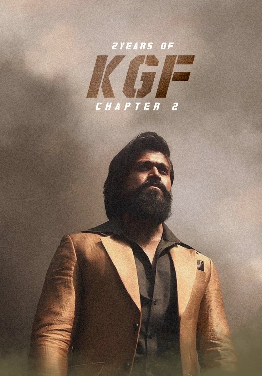 2 Years Of KGF Chapter 2 
One of the Most Successful Commercial Movie ever made in the history Of Indian Cinema..
@TheNameIsYash 
@Prasanthneel 
@KGFMovie 
@duttsanjay 
@SrinidhiShetty7 
@RaviBasrur