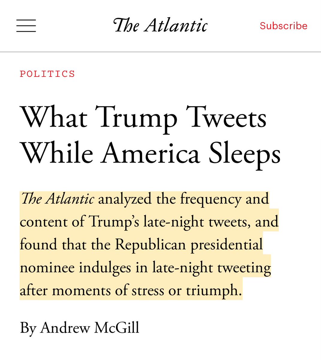 They used to complain that Trump stayed up too late. 🤷🏽‍♂️