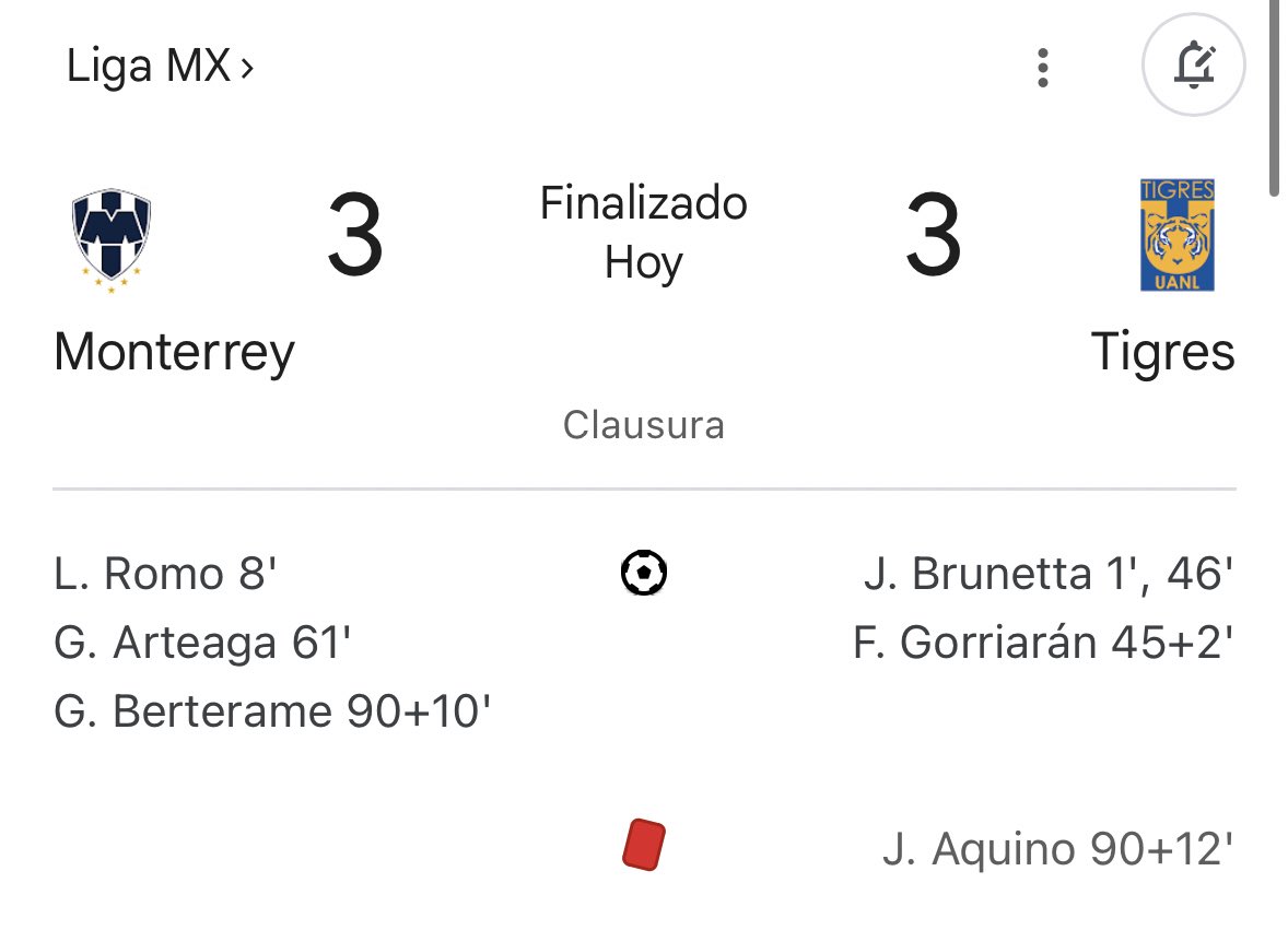 SergioADippW's tweet photo. Por algo es el clásico más pasional, por algo es el mejor Clásico de México… 👏🏼👏🏼👏🏼👏🏼

¡Qué espectáculo nos regalaron Rayados y Tigres! 🔥 https://t.co/vsGBVLKiZn