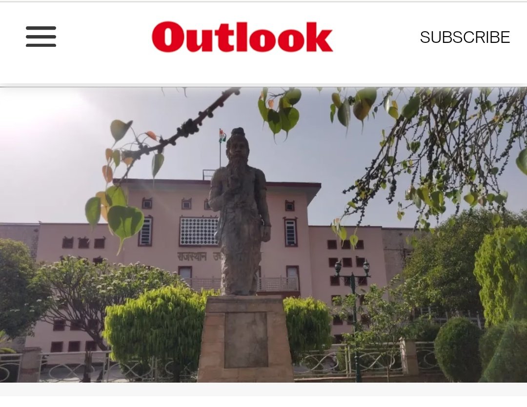 Re-upping this piece on
 #AmbedkarJayanti2024 

The 11-feet-tall sculpture of Manu-- a figure in Hindu mythology, whose teachings have often been termed as blatantly discriminatory to Dalits-- holding Manusmriti in #Rajasthan High Court premises has seen many protests since its…