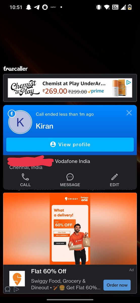 serpentronak's tweet photo. @Truecaller  this is really irritating after the call pop-up even after switching it off for contacts. #scamming #SCAM #Truecaller, kindly stop this annoyance you are now imposing it for your customer. Even if it's premium it's the same pop up. https://t.co/50z4TScOBL