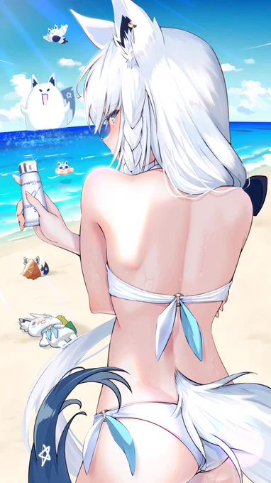 今年はさらに魅力的な水着イラストを目指します!#気温が高いので気が早いが水着絵が見たい 