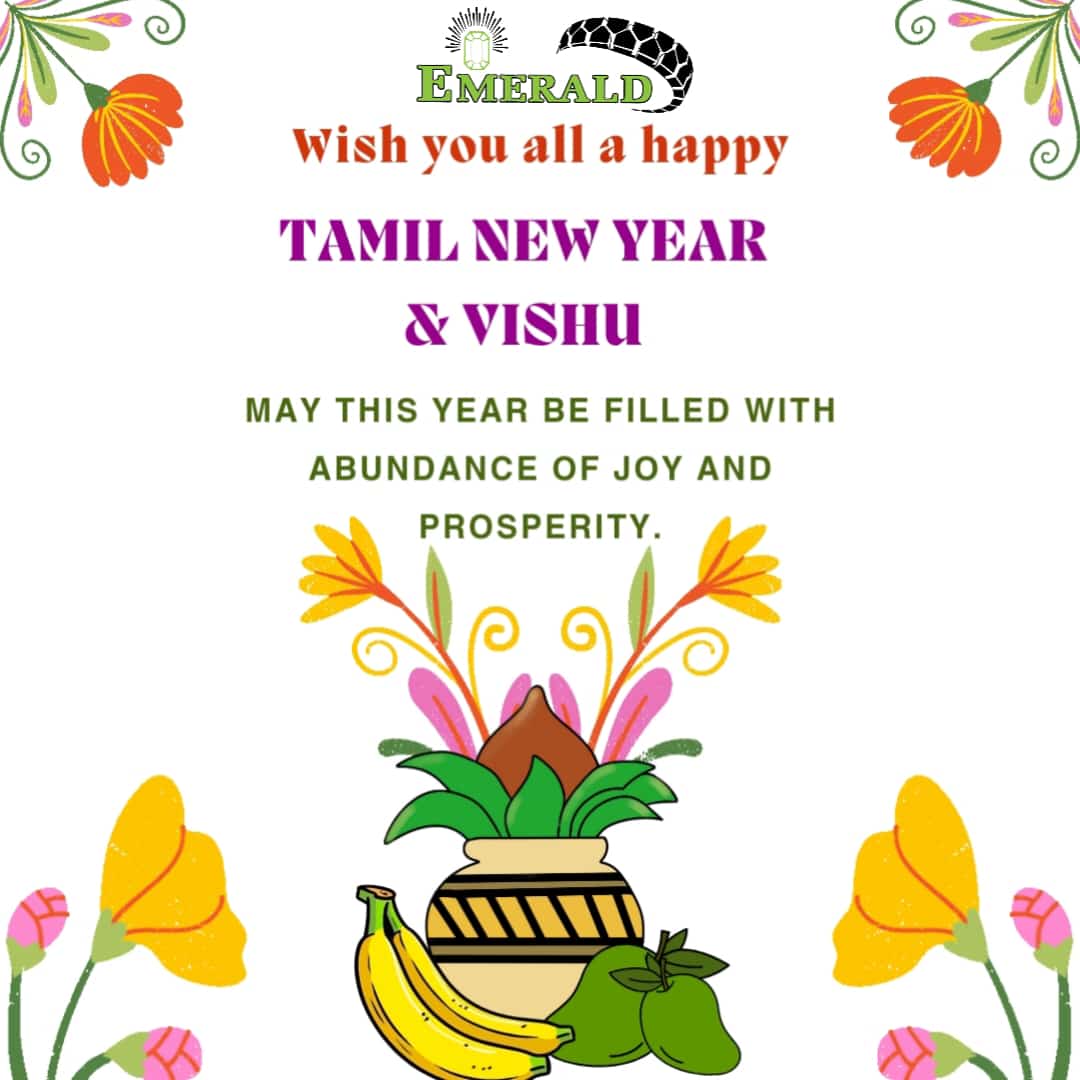 Wishing you and your family a joyful Tamil new year & Vishu.

Emerald Total Industrial Tire-Wheel Solutions!

Happy Rolling.

More saving

#tyremould, #tyremanufacturing, #tyresolutions, #solidtyres, #SolidCusionTyre, #manufacturingprocess, #tractionmatters, #rubberindustry