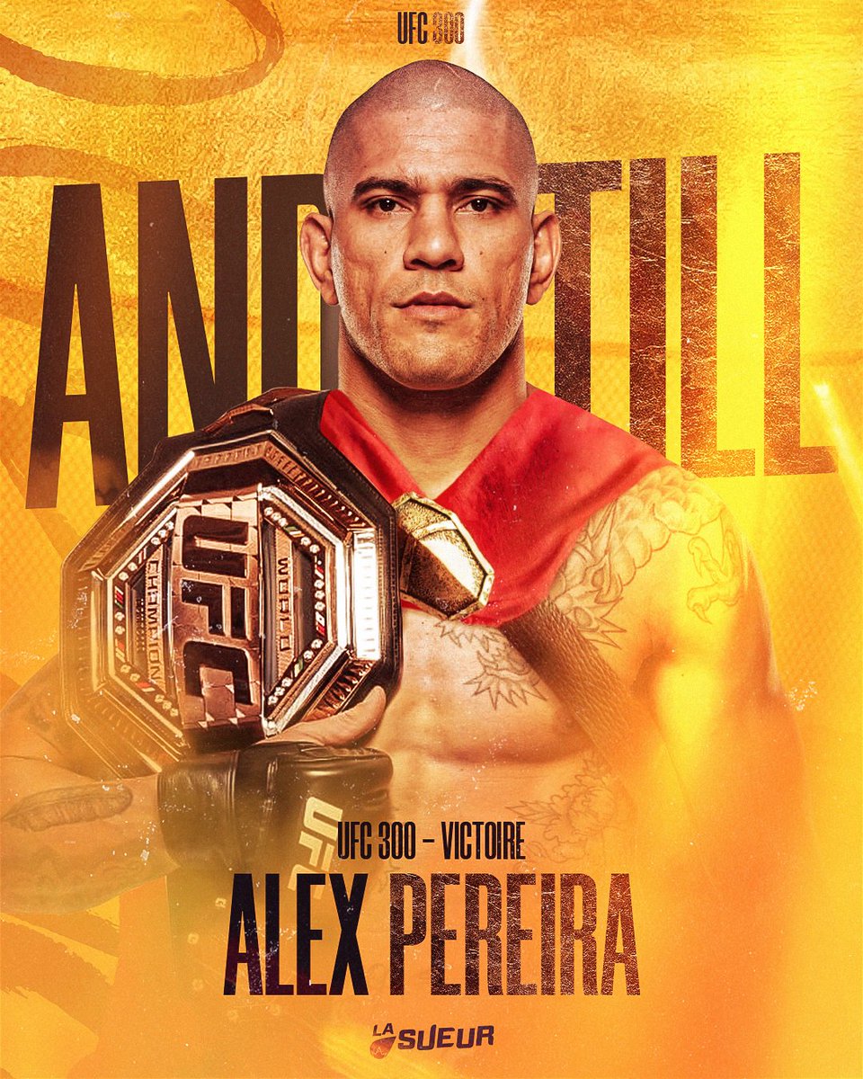 AND STIIIIIIIL 😱😱🏆 ALEX PEREIRA MET KO JAMAHAL HILL DÈS LE PREMIER ROUND ET CONSERVE SON TITRE LHW 🤩🇧🇷 INCROYABLE !!!! #UFC300