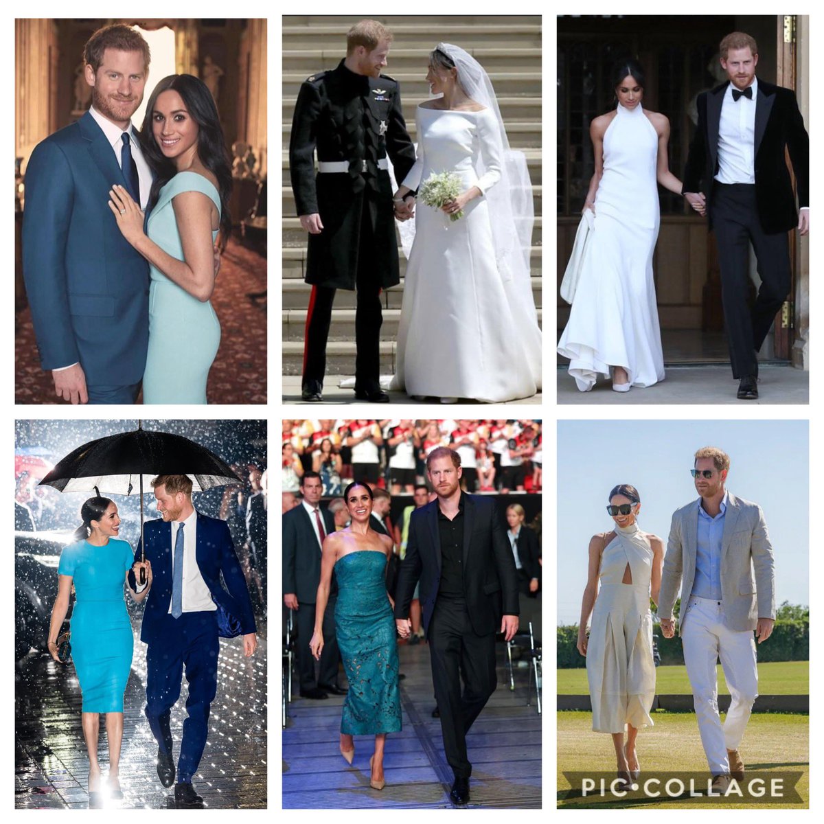 The power couple’s iconic pictures. 
#WeloveyouHarryandMeghan  #Sussex