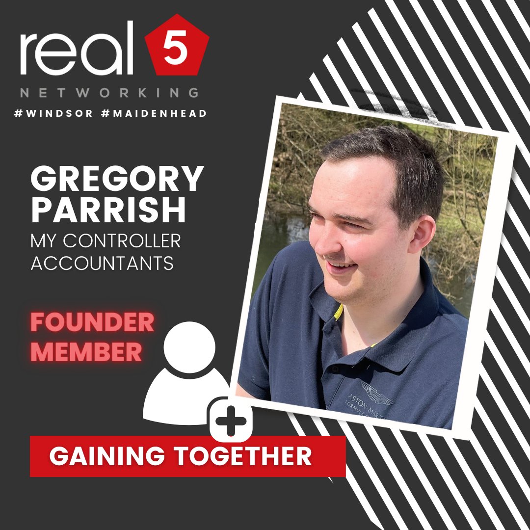 We're delighted to shine a spotlight on another of  our founder members: Greg Parrish, an accountant with My Controller, a multi award winning accountancy practice in Windsor who help clients increase their profit, cash & value
#windsor #maidenhead #gainingtogether #accountant