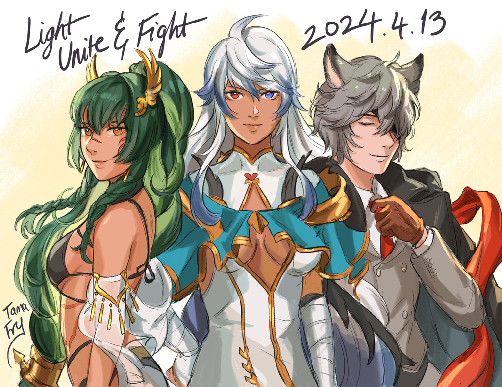 Thanks for your hard work in Light Unite and Fight! 🪽✨ #グラブル