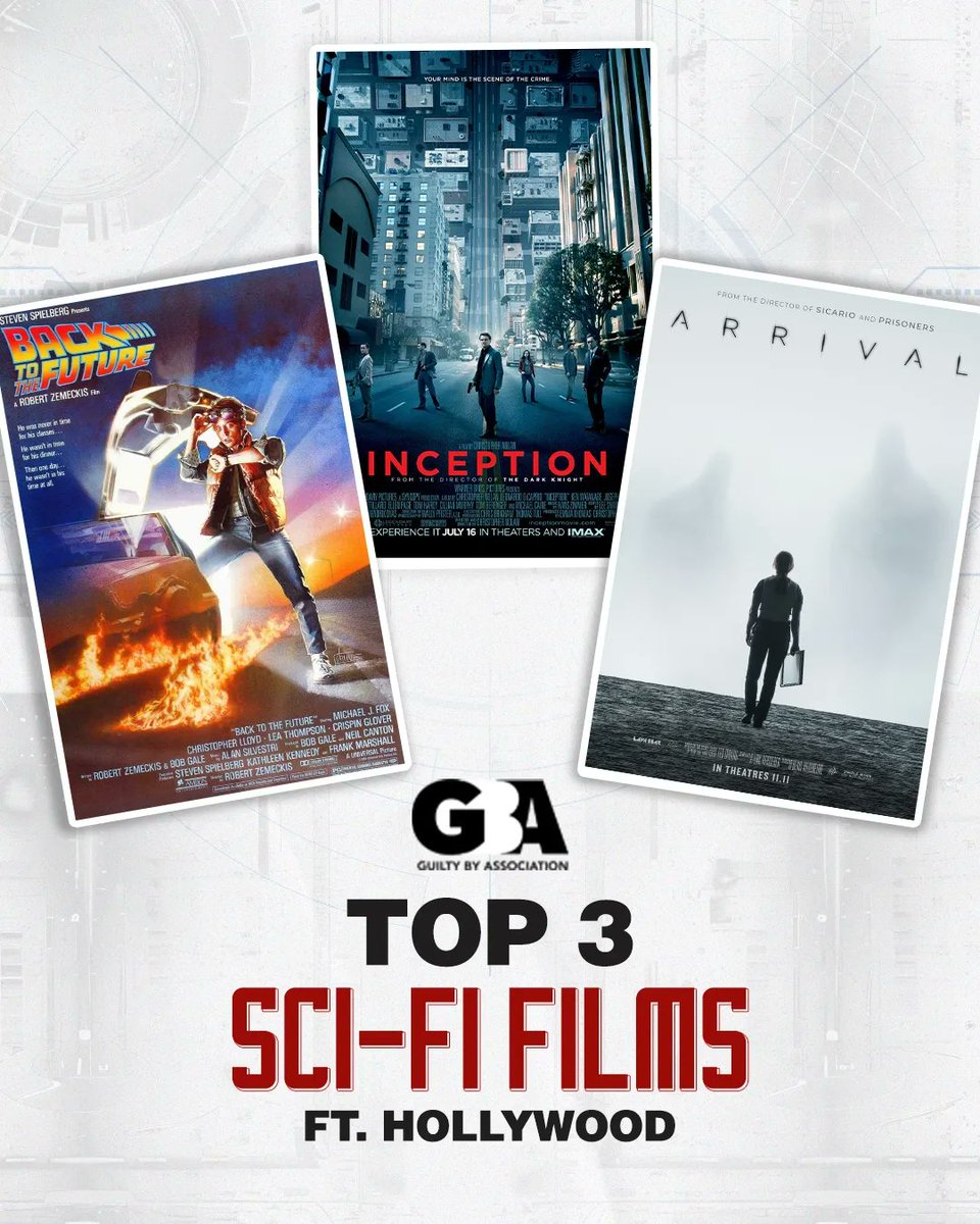 Embark on otherworldly adventure this weekend with these mind-blowing sci-fi picks! ✨ #GBA #SciFiMovies #BackToTheFuture #Inception #Arrival #HollywoodMovies