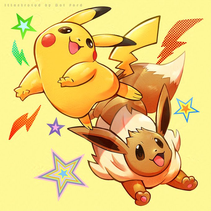 「eevee pikachu」Fan Art(Latest)