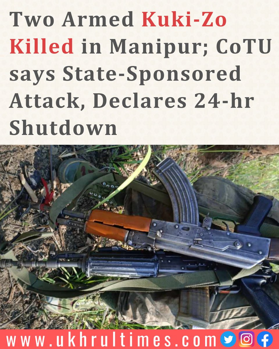 #ManipurViolence: The deceased have been identified as Kamlensat Lunkim, 25, of Bongjang village in Kangpokpi district, and Kamminlal Lupheng, 23, of Nungdam village in Kangpokpi. Tensions are running high in the areas surrounding #Kangpokpi and #ImphalEast, leading to the