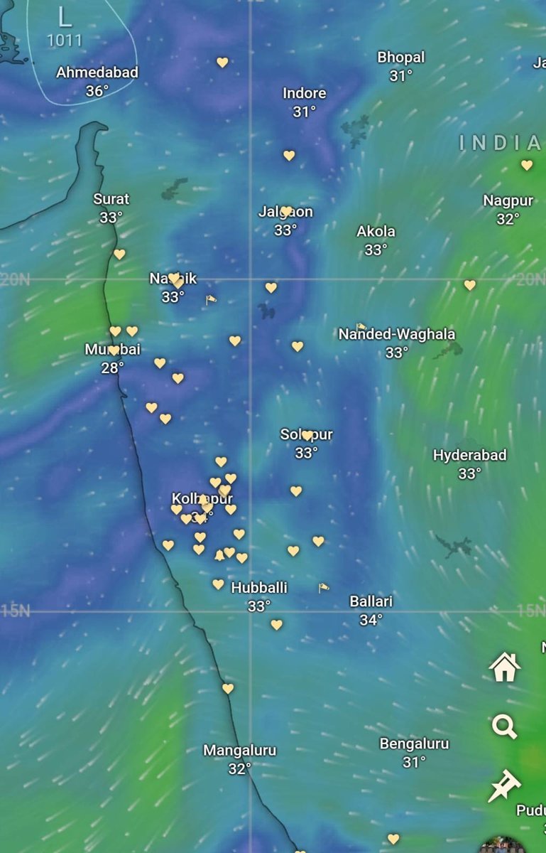 The focus today will be S MH, #Kolhapur, #Karad, #Wai, #Mahabaleshwar, #Pune, #Lonawala, lower areas of #Khopoli and #Panvel. I will update on weather development for #Karnataka and #Goa as per observations recorded.