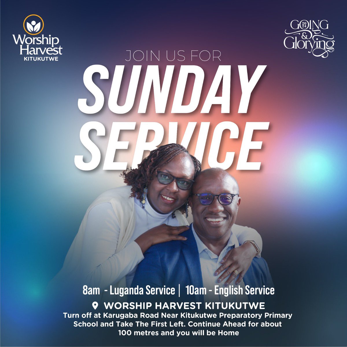 Join us this morning for some warmth, joy, uplifting worship and an amazing word from God at @worship_harvest Kitukutwe