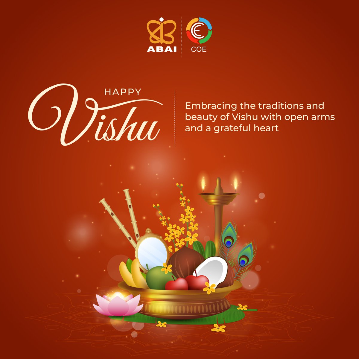 Embracing the traditions and beauty of Vishu with open arms and a grateful heart! 

#vishu2024 #happyvishu #festivalvibes #ABAI #ABAISTUDIO #COE #centerofexcellence #VFX #karnataka