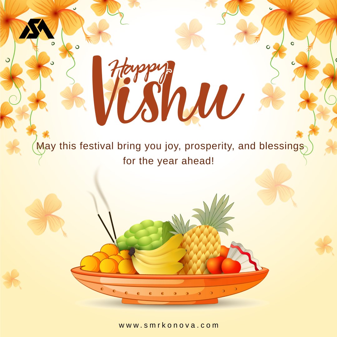 May the light of Vishu illuminate your life with joy, prosperity, and harmony. 

Wishing you and your loved ones a blessed Vishu filled with happiness and new beginnings! 🌼✨

#Vishu2024 #FestivalOfKerala #VishuKani #VishuSadya #TraditionsOfIndia #HarvestFestival