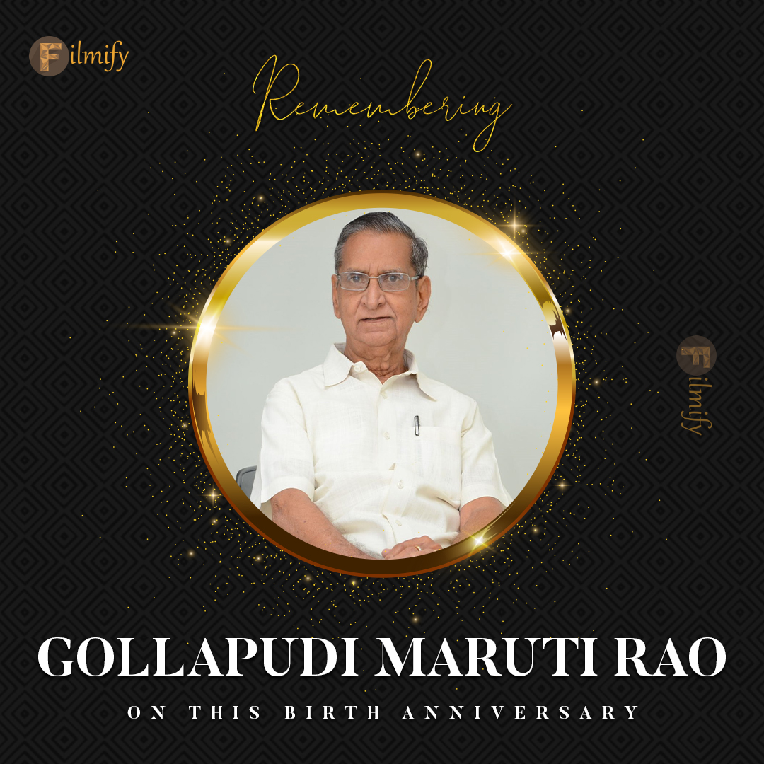 Remembering Gollapudi Maruti Rao 💐💐.

#GollapudiMaruthiRao #acter #director #writer #telugucinema  #birthdayanniversary