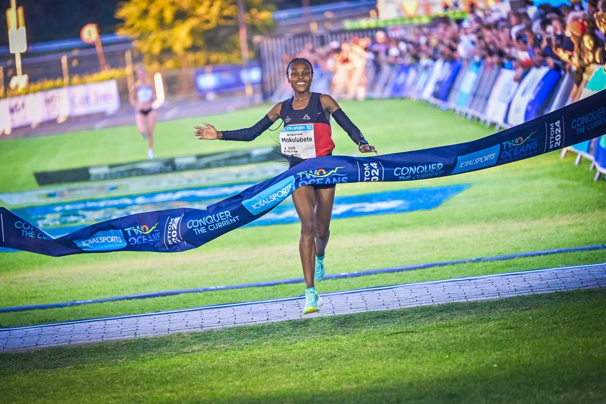 Welcome home & congratulations to the new Totalsports Two Oceans Women's Half-marathon Champion 🏆 - Maxed Elite athlete, Mokulubete Makatisi in a time of 01:13:52 (provisional time).

#TTOM2024 #TwoOceansMarathon #HomeOfRunning #ConquerTheCurrent #HomeOfRunning