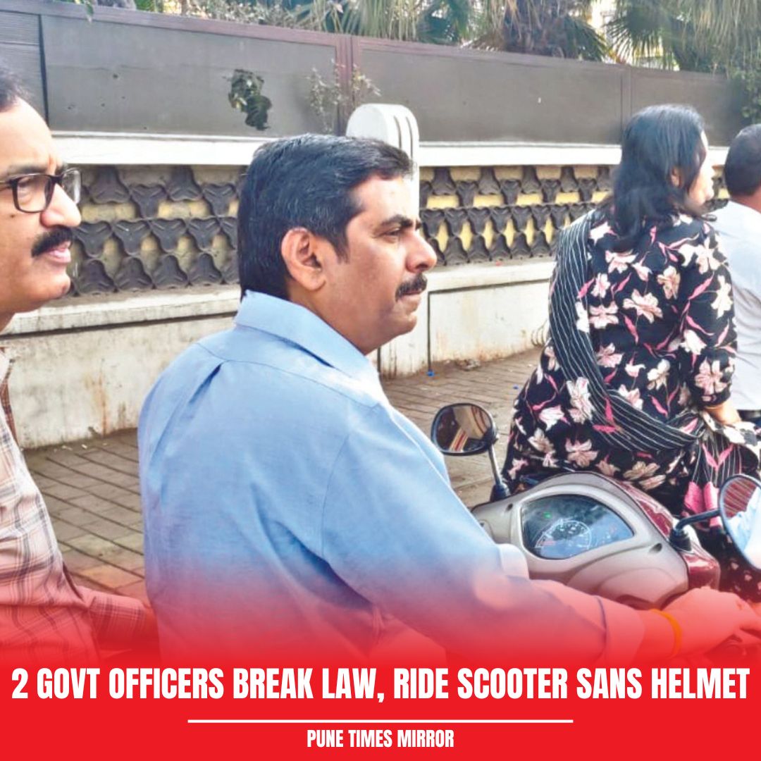 Many government agencies, from the police to the Regional Transport Department (RTO), have been promoting the use of helmets while riding two-wheelers. However, Pune’s divisional commissioner and municipal commissioner rode a scooter for around 21 km without wearing safety gear.…