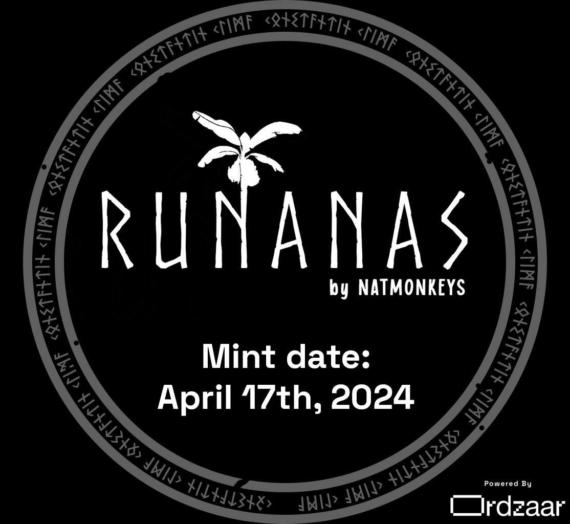 NatmonkeysDMT's tweet photo. 20 Runanas WL spots giveaway!🎉

Runanas by Natmonkeys are going to open the doors for all holders to receive rune tokens after the halving.

1⃣ Follow @NatmonkeysDMT
2⃣ Like, and Repost
3⃣ Join https://t.co/NNByz7ITq7

April 17th 📅
0.00022 btc + fees
Launchpad - https://t.co/JGEpYvbRef

24h