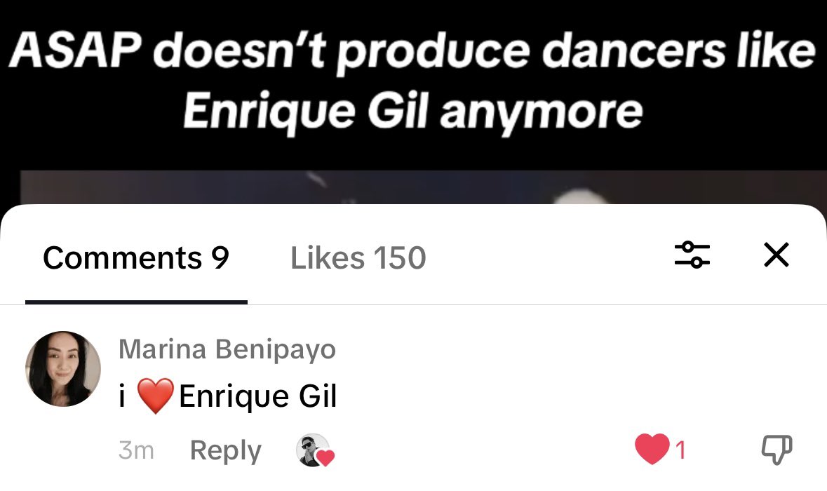 MS MARINA Look who dropped by our TikTok page to leave a message! She worked with #EnriqueGil in Forevermore. vt.tiktok.com/ZSFGMTfod/