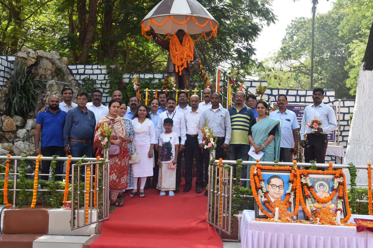 133rd Birth Anniversary of Bharat Ratna Babasaheb Dr Bhimrao Ambedkar celebrated at SECL with CMD Dr Prem Sagar Mishra as the chief guest and in the presence of SECL FDs, HoDs, SC/ST/OBC association, CISTEA members, officers and employees. @CoalMinistry @CoalIndiaHQ #teamsecl