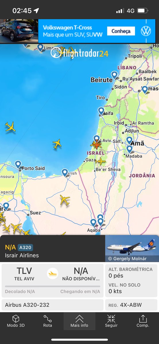 rodolforittaa's tweet photo. @mariosabinof Voos saindo e chegando, e passando (espaço aéreo) por Israel normalmente AGORA. https://t.co/D5jlO8scEb