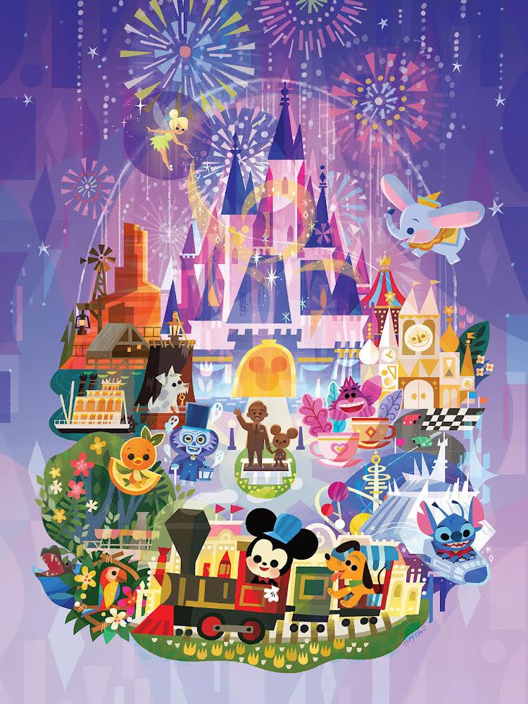 Looks like Disney home store (downtown Disney) and off the page (CA adventure) might have restocked some “this happy place” print. (Call ahead to confirm)(The main art for the Disney park collaboration I did) Thank you for everyone who came to the signings today