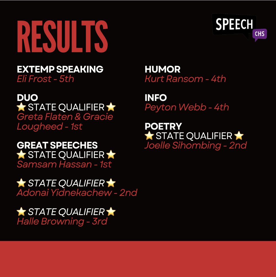 Chaska Speech tweet media