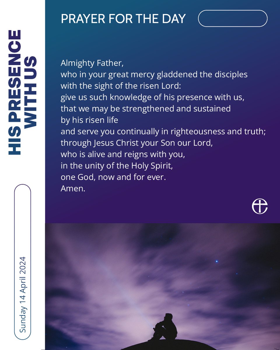 Pray with us. Plain text and audio formats of today's prayer are available at cofe.io/TodaysPrayer.