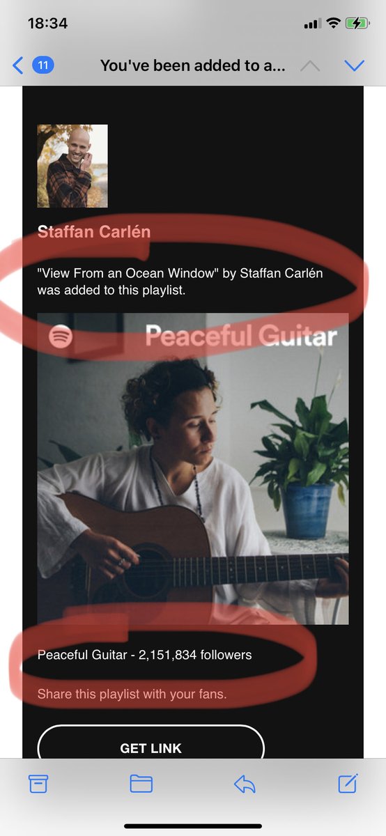 Thank you ⁦<a href="/Spotify/">Spotify</a>⁩ for adding me to your playlist! 🙏❤️ #peacefulguitar #newmusic