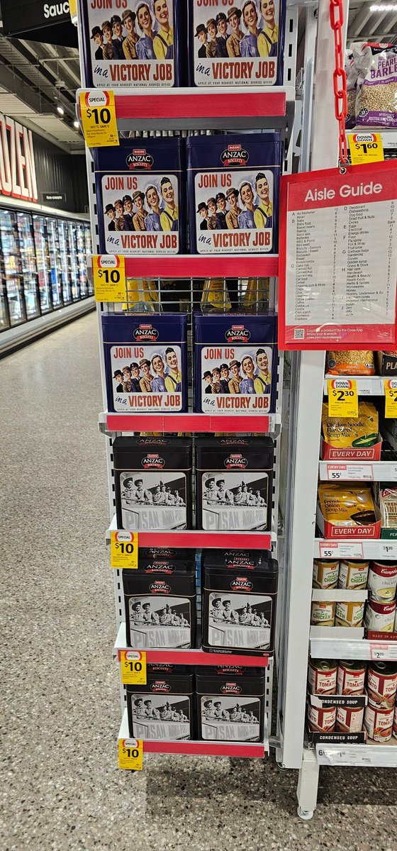 Why haven't 2GB's Ben Fordham and NewsCorp's Vikki Campion bought these limited edition Anzac Day biscuit tins from Coles yet?! They could buy them and give them to their listeners & readers! They should be fired for their lack of patriotism. (sarcasm) 😏