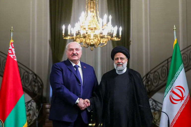 #Belarus Tell me who your friends are, and I'll tell you who you are. In 2023, Lukashenka travelled to Iran to sign a 'cooperation roadmap' between the two countries, emphasizing the need for close collaboration to counter perceived 'threats' from the West. The new axis of evil.